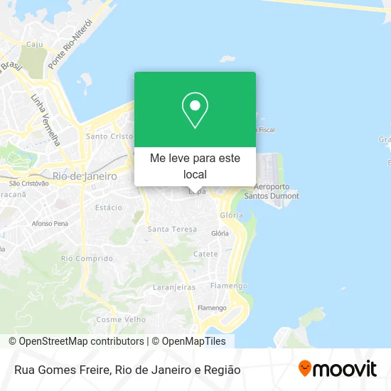 Rua Gomes Freire mapa