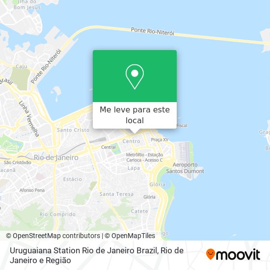 Uruguaiana Station Rio de Janeiro Brazil mapa