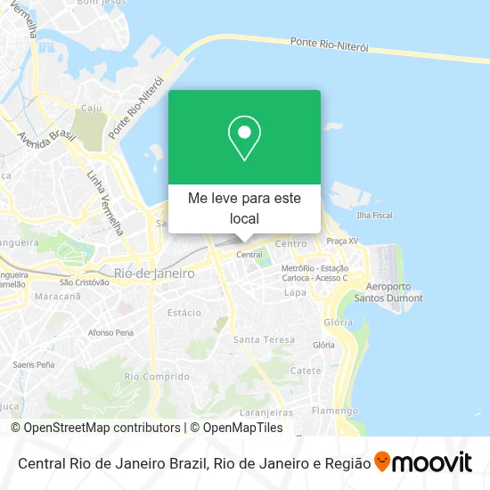 Central Rio de Janeiro Brazil mapa