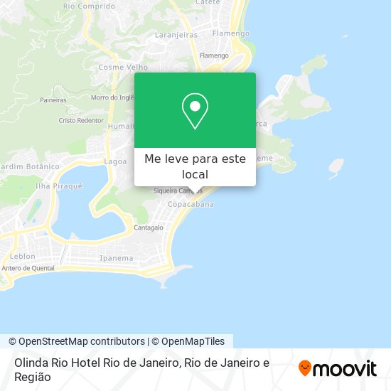 Olinda Rio Hotel Rio de Janeiro mapa