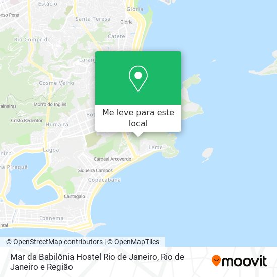 Mar da Babilônia Hostel Rio de Janeiro mapa