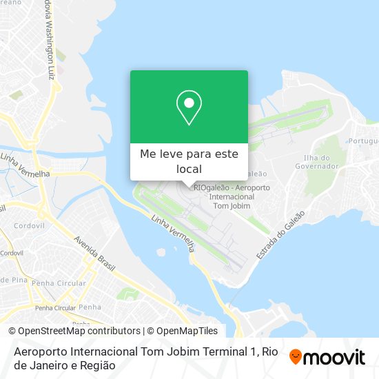 Aeroporto Internacional Tom Jobim Terminal 1 mapa