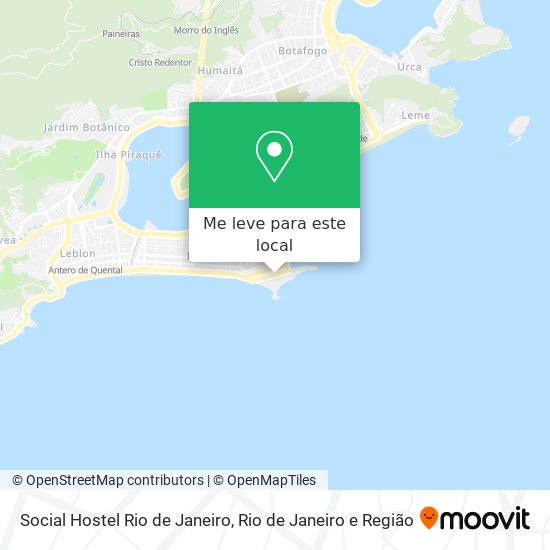 Social Hostel Rio de Janeiro mapa