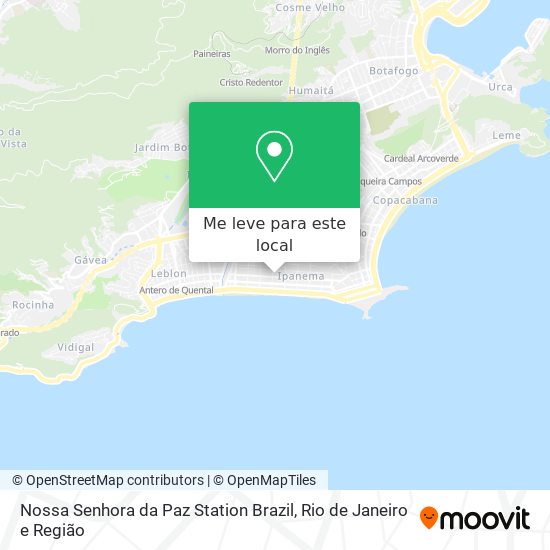 Nossa Senhora da Paz Station Brazil mapa