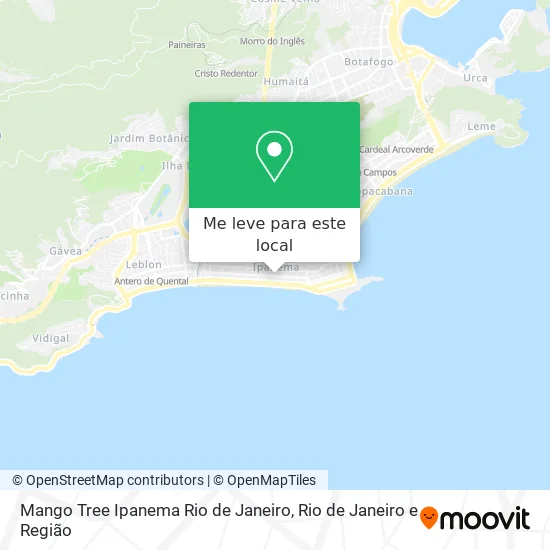 Mango Tree Ipanema Rio de Janeiro mapa