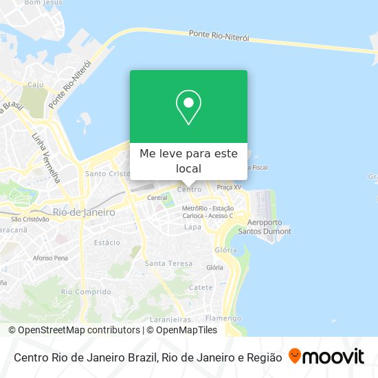 Centro Rio de Janeiro Brazil mapa