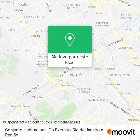 Conjunto Habitacional Do Exército mapa