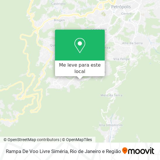 Rampa De Voo Livre Siméria mapa