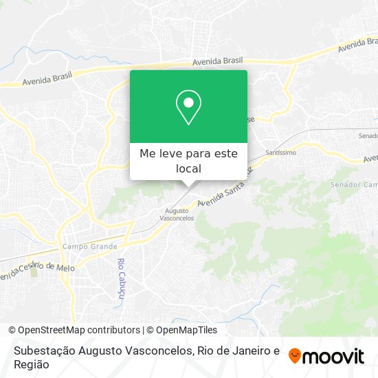 Subestação Augusto Vasconcelos mapa