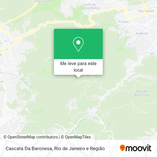 Cascata Da Baronesa mapa