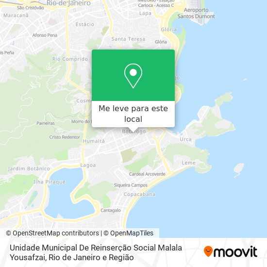 Unidade Municipal De Reinserção Social Malala Yousafzai mapa