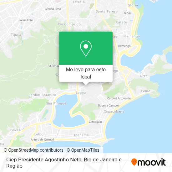 Ciep Presidente Agostinho Neto mapa