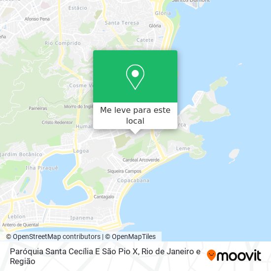 Paróquia Santa Cecília E São Pio X mapa