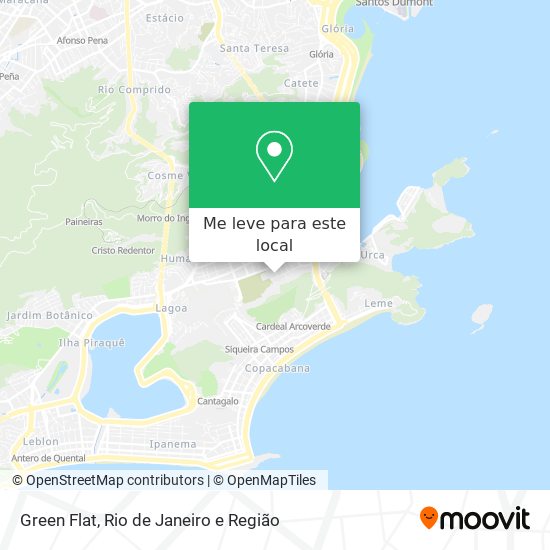 Green Flat mapa