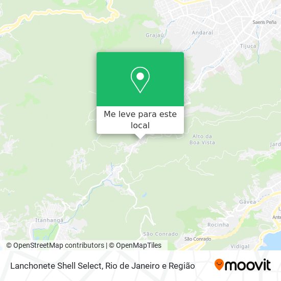 Lanchonete Shell Select mapa