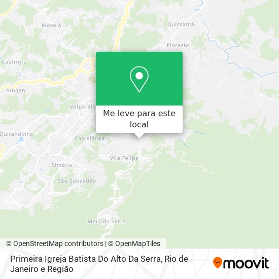 Primeira Igreja Batista Do Alto Da Serra mapa