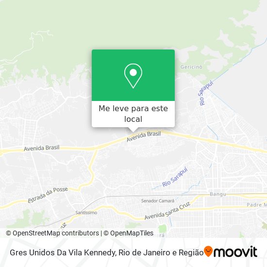 Gres Unidos Da Vila Kennedy mapa