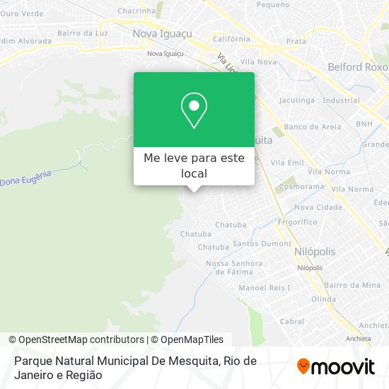 Parque Natural Municipal De Mesquita mapa