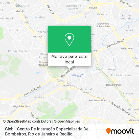 Cieb - Centro De Instrução Especializada De Bombeiros mapa