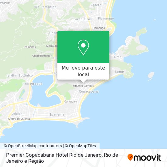 Premier Copacabana Hotel Rio de Janeiro mapa