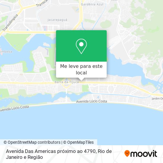 Avenida Das Americas próximo ao 4790 mapa