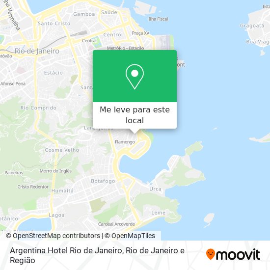 Argentina Hotel Rio de Janeiro mapa