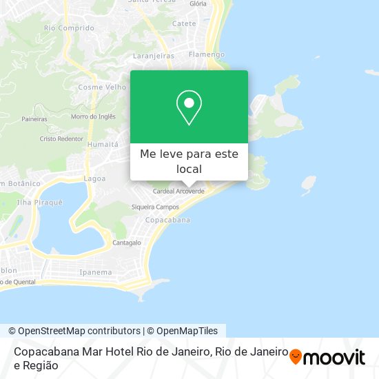 Copacabana Mar Hotel Rio de Janeiro mapa