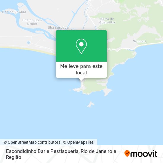 Escondidinho Bar e Pestisqueria mapa