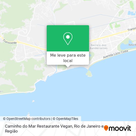 Caminho do Mar Restaurante Vegan mapa