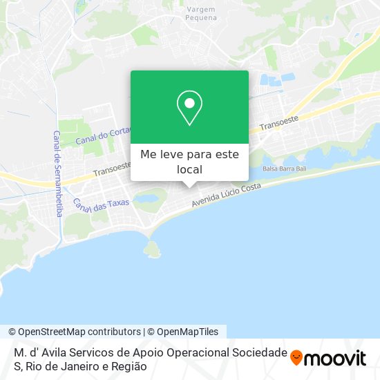 M. d' Avila Servicos de Apoio Operacional Sociedade S mapa