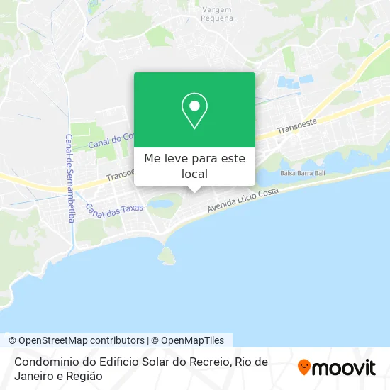 Condominio do Edificio Solar do Recreio mapa