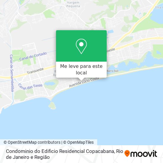 Condominio do Edificio Residencial Copacabana mapa