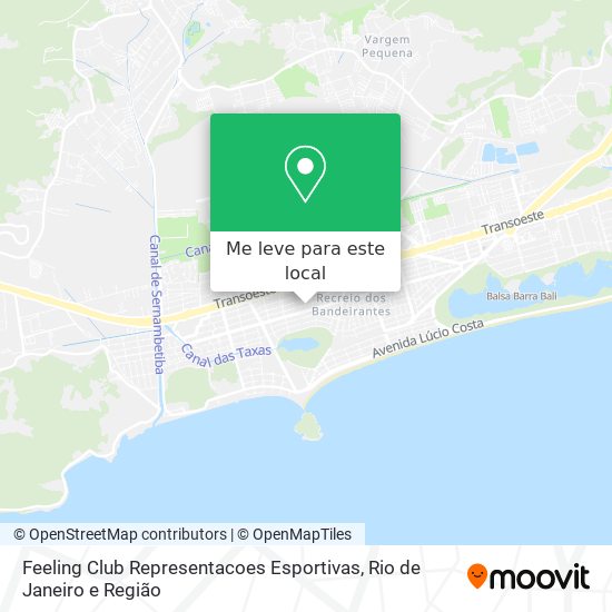 Feeling Club Representacoes Esportivas mapa