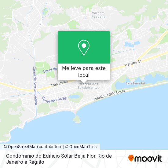 Condominio do Edificio Solar Beija Flor mapa