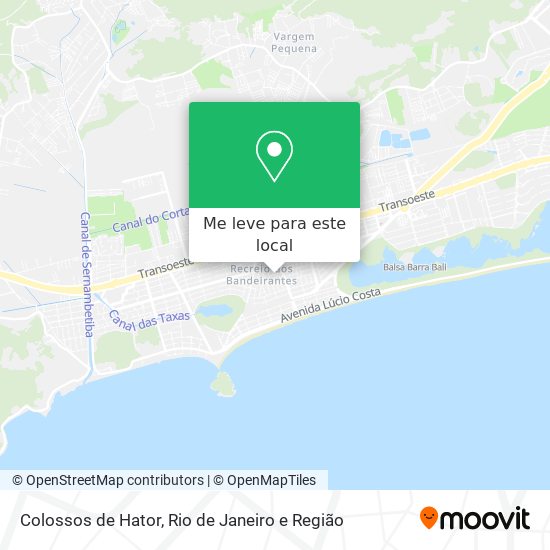 Colossos de Hator mapa