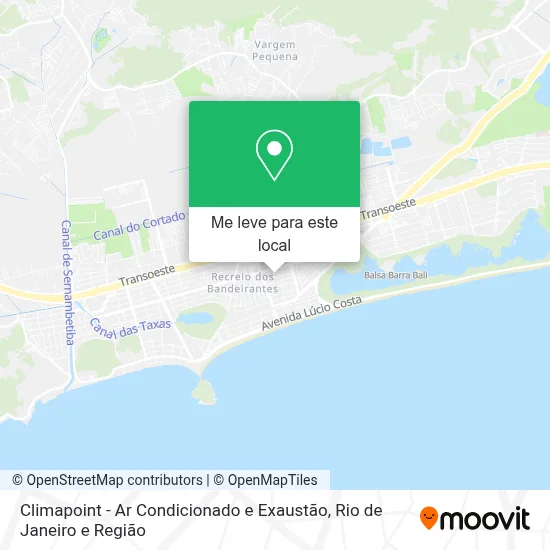 Climapoint - Ar Condicionado e Exaustão mapa