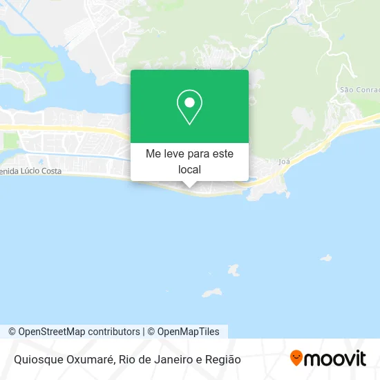 Quiosque Oxumaré mapa