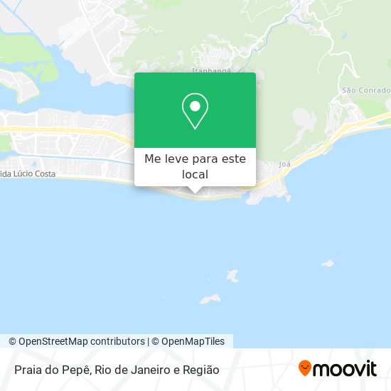 Praia do Pepê mapa