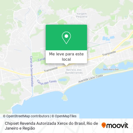 Chipset Revenda Autorizada Xerox do Brasil mapa