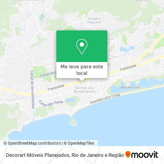 Decorart Móveis Planejados mapa