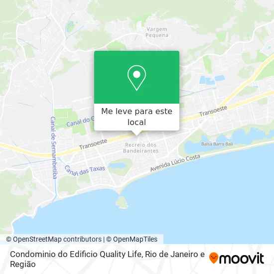 Condominio do Edificio Quality Life mapa