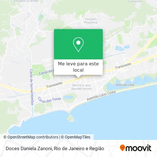 Doces Daniela Zanoni mapa