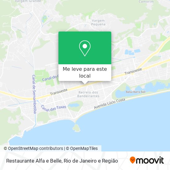 Restaurante Alfa e Belle mapa