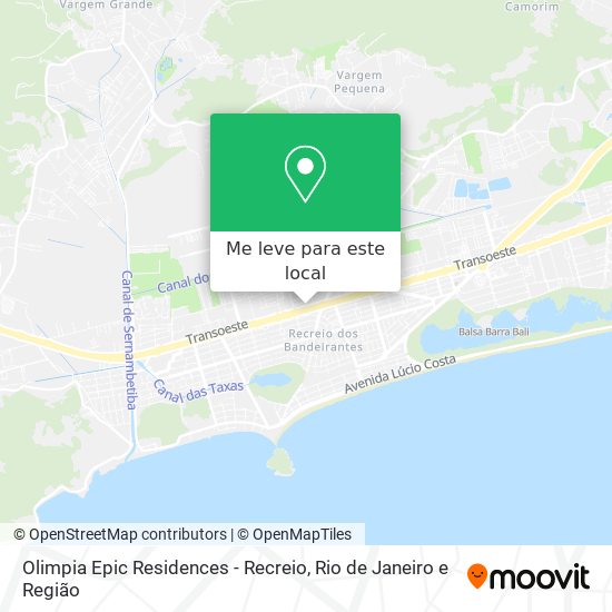 Olimpia Epic Residences - Recreio mapa