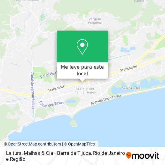Leitura, Malhas & Cia - Barra da Tijuca mapa