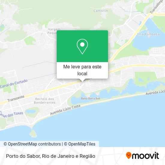 Porto do Sabor mapa