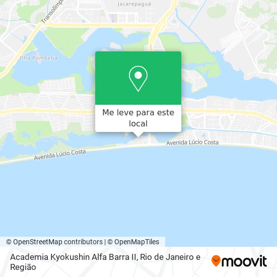 Academia Kyokushin Alfa Barra II mapa