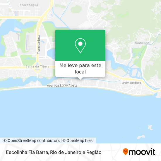 Escolinha Fla Barra mapa