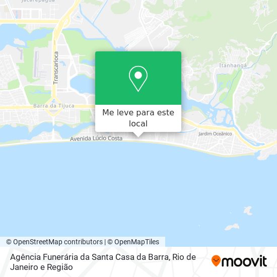 Agência Funerária da Santa Casa da Barra mapa