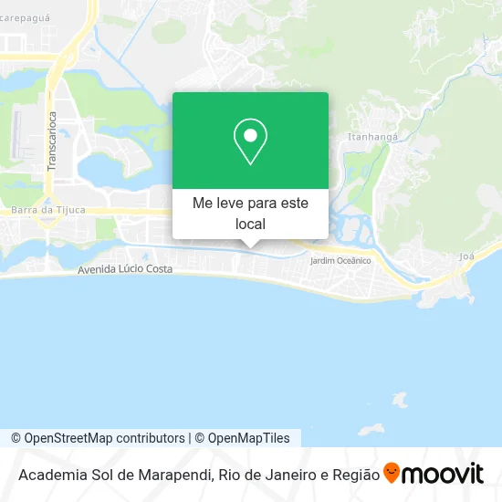 Academia Sol de Marapendi mapa